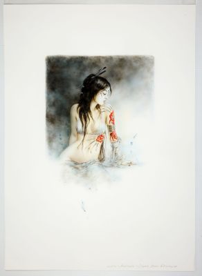 Royo (Luis), Dead... | ROYO (Luis), Dead Moon épilogue, illustration à l’aquarelle... | Tessier Sarrou