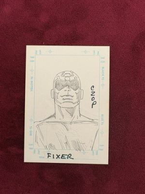 Fixer Marvel 1998 SkyBox MCC Sketch Card Original Artists Sketch Czop 1/1 | eBay US (Buy It Now)