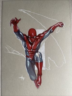 Gabriele Dell’otto - Original Art Sketch - Spider-Man - 10x14 - Rare | eBay US