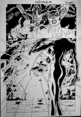 Verotik Art | DUKE MIGHTEN VENUS DOMINA #3 PG 16 SPLASH | Black Line Fever