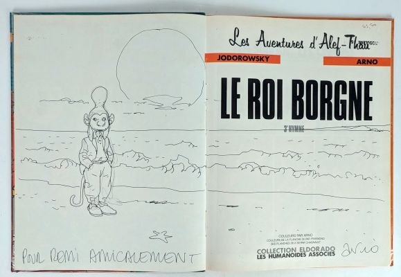 Arno Aleph Thau Dédicace... | Lot 15 - ARNO Aleph Thau Dédicace représentant Louroulou dans... | Vermot et Associés