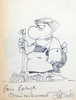 Binet Christian Rare... | BINET Christian Rare dédicace représentant Mme Bidochon... | Vermot et Associés