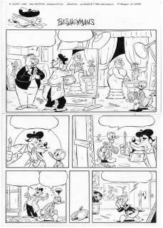Bas Heymans - 5 Original Pages - Complete Story - D2016-165 - Donald Duck - "The Master’s Apprentice" - Pages originales publiées | Catawiki