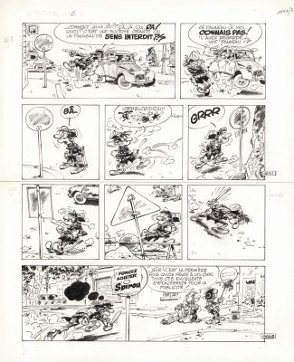 André Franquin (1924-1997) | Lot 25 : Gaston Lagaffe - Un gaffeur sachant gaffer | Huberty Breyne