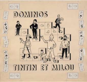 Hergé & Studios 1907-1983 | Jeu de dominos Tintin et Milou | Artcurial