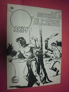 Akim II^ s. #14 - Augusto Pedrazza - original cover + Vol. - Loose page - First edition - (1968) | Catawiki