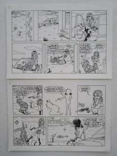 Kim Duchateau - originele gag (2x dubbele strook) - Esther Verkest - Loose page | Catawiki