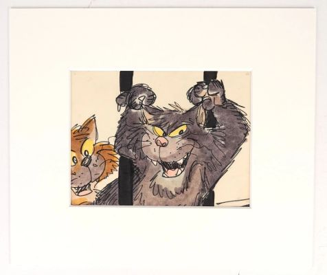 Animation Les Aristochats Disney... | Lot 19 - ANIMATION Les Aristochats Disney 1970 Element de storyboard... | Vermot et Associés