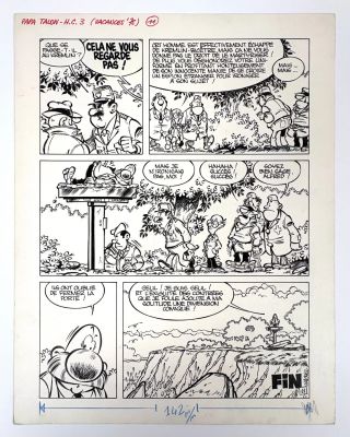 Hachel Papa Talon Planche... | HACHEL Papa Talon Planche de fin d’un récit publié... | Vermot et Associés