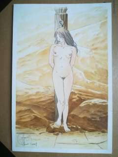 Jhen - Dessin original en couleur par Cayman - Format: 18 x 27,5 cm. - Loose page - (2008) | Catawiki