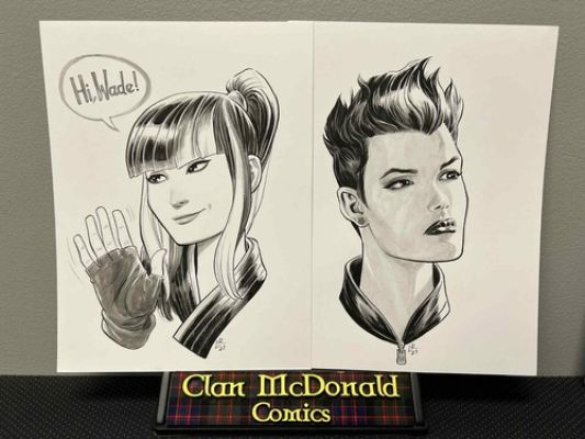 Negasonic Teenage Warhead & Yukio by Luke Ross on 9x12 Art Board Pencil & Inks | eBay US (Buy It Now)