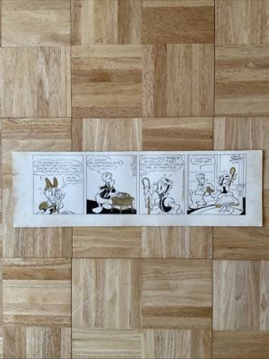 Originalzeichnung von Al Taliaferro: Donald Duck Daily 1963