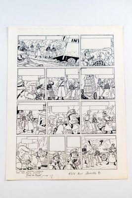 De Moor, Bob (1925-1992) | Lot 8 : Barelli T.7, Barelli et le seigneur de Gonobutz, planche 8. | misc / divers