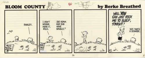 BERKELEY BREATHED - Bloom County strip, 6x17