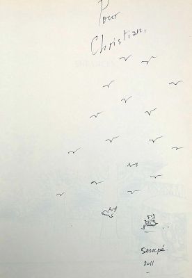 Sempe Jean Jacques Très... | SEMPE Jean Jacques Très fine dédicace sur l’album Enfances... | Vermot et Associés