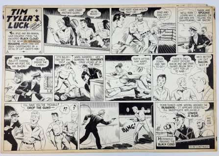Massey, Young - Original Sunday Page "Tim Tyler’s Luck" - Loose page - First edition - (1947) | Catawiki