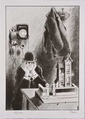 Tardi. "Un Drame... | Lot 78 - TARDI. "Un drame de l’immobilier" Lithographie numérotée... | Coutau Bégarie