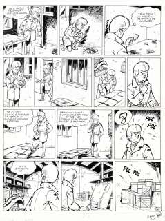 Gos | Gil Jourdan, planche n°11 Ã  l’encre de Chine de … | Banque Dessinée