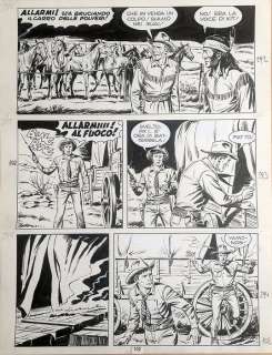 Tex #195 - E. NicolÃ² - Tavola originale - Loose page | Catawiki