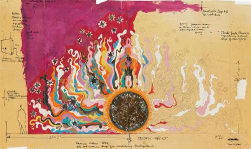 THEATER SET DESIGN AFRICAN-AMERICAN Wizard of Oz TOM H. JOHN. "The Wiz." | Swann Galleries