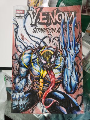 Pak Kwan | Venom: Separation Anxiety #1 Sketch Cover | Raremarq (Buy It Now)