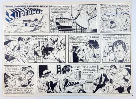 Superman - Barr, Tuska, Colletta - Original Sunday Page "Superman" - Loose page - First edition - (1981) | Catawiki