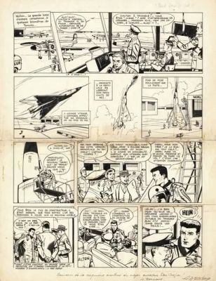 Albert Weinberg... | Lot 159 - Albert WEINBERG (1922-2011) Dan Cooper - Duel dans... | Tessier Sarrou