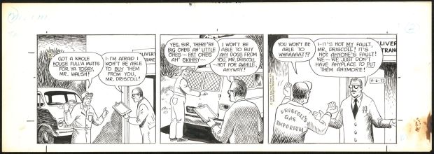 Tex Blaisdell | Little Orphan Annie daily strips | Galerie Laqua