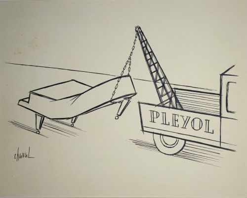 Chaval, Yvan Francis... | Lot 26 - CHAVAL, Yvan Francis Le Louarn, dit. « PLEYOL ». Dessin... | Art Valorem