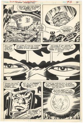 Jack Kirby | Silver Surfer Graphic Novel GN p93 (Signed Kirby)(Galactus) | Nostalgic Investments