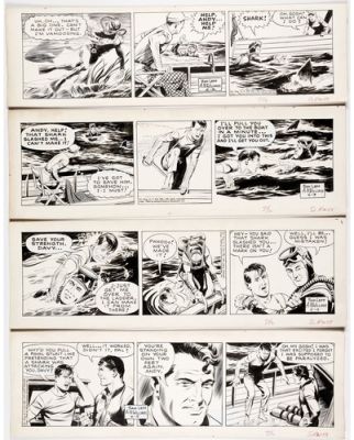 4 Consecutive 1964 Davy Jones Daily Comic Strip Original Art by Al McWilliams | eBay US (Buy It Now)