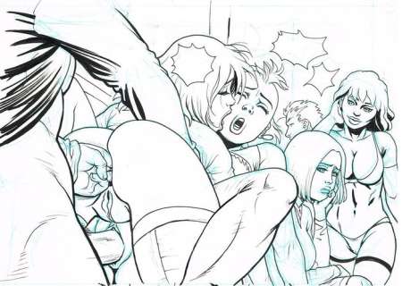 Gambedotti, Atilio - Original page - 4 amigas / 4 girlfriends / les 4 amies - Size: 29,7 x 42 cm - original - (2009) | Catawiki