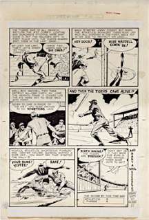 Will Eisner Original Spirit Art: The Good Ole Days p.5 (1950) | Denis Kitchen Art Agency