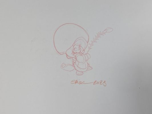 DESSIN ORIGINAL DE DIDIER CRISSE POUR ANYA : ANYA ET LA PLUME N°5 | Pulp’s