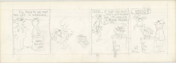 Fred Thomas Signed Concept Original Comic Strip Pencil Panel Cartoon 1966 b4217 | eBay US (Buy It Now)