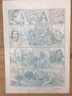 Lamontagne, Jacques - Planche originale + crayonné original - Les Druides T5 - La Pierre de destinée - (2009) | Catawiki