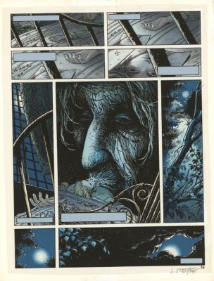 Laurent Vicomte | Bleu de mise en couleur pour la planche n°24 - L’Appel - Sasmira | Daniel Maghen