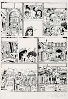 Chaillet | Vasco, planche n°38 Ã  l’encre de Chine de l’épi… | Banque Dessinée