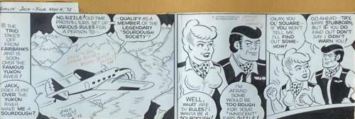 Zack Mosley Smilin Jack Comic Strip Art, Original Pen & Ink | misc / divers