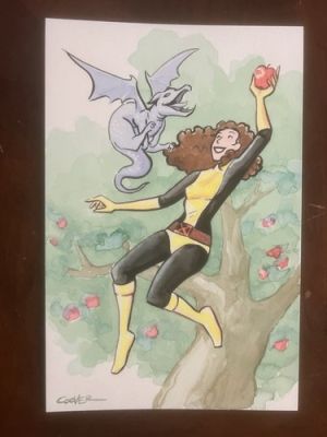 Colleen Coover Original Art - Kitty Pryde & Lockheed | eBay US (Buy It Now)