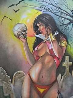 Dracurella - Vampirella original painting 30 x 42 cm Unique Piece - First edition | Catawiki