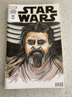 STAR WARS #1 Variant BLANK SKETCH COVER ORIGINAL ART | eBay US (Buy It Now)