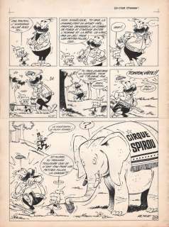 Roque | Angélique, planche-gag n°28 Ã  l’encre de Chine … | Banque Dessinée