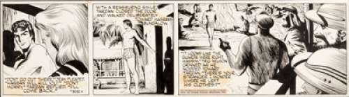 Paul Reinman Tarzan Daily Comic Strip #3051 Original Art (United Feature Syndicate, 1949). ... | Heritage