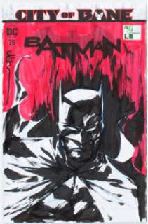 Dustin Nguyen Batman #75 Sketch Cover Variant Original Art (DC, 2019) CGC Signature Series NM/MT 9.8 White pages. -