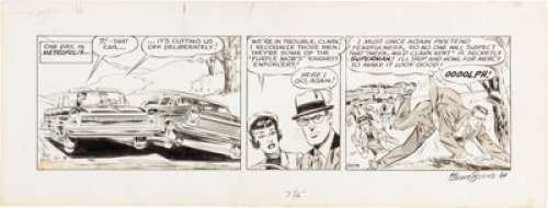Boring, Wayne | Wayne Boring Superman Daily Comic Strip #8079 Original Art dated 11-9-64 (DC/Bell-McClure Syndicate, 1964).... | Heritage