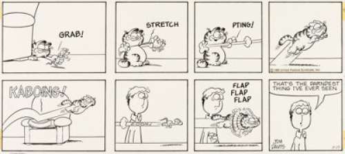 Davis, Jim | Jim Davis Garfield Sunday Comic Strip Original Art dated 5-25-80 (United Feature Syndicate, 1980).... | Heritage