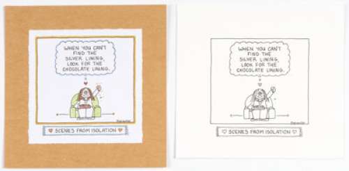 Guisewite, Cathy | Cathy Guisewite Scenes from Isolation Page 117 Single Panel Comic Illustration Original Art (Andrews McMeel Publis... (Total: 2 Original Art) | Heritage