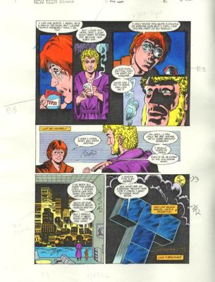 Original D.C. Production Art New Teen Titans #47 Pg 12 | DTA Collectibles