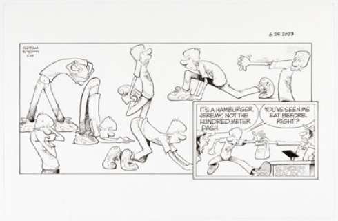 Borgman, Jim | Jerry Scott and Jim Borgman Zits Sunday Comic Strip Original Art dated 6-25-23 (King Features Syndicate, 2023).... | Heritage